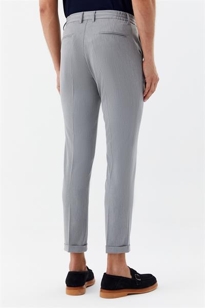 Gri Regular Fit Yan Cepli Jogger Erkek Pantolon