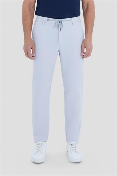Erkek Taş Normal Kesim Regular Fit Viskon Örme Yan Cep Lastikli Bel Klasik Paça Jogger Pantolon