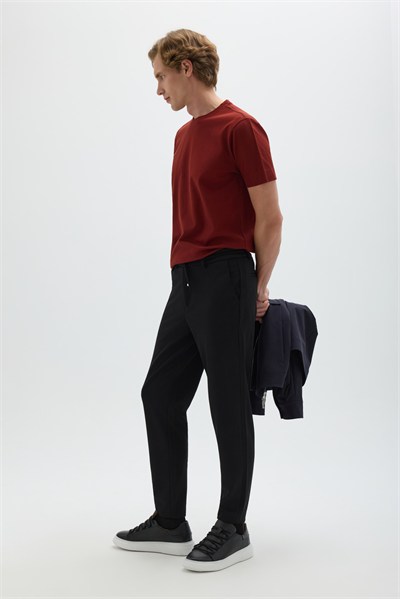 Kiremit Kırmızısı SUPERFINE MERSERIZE COTTON T-SHIRT