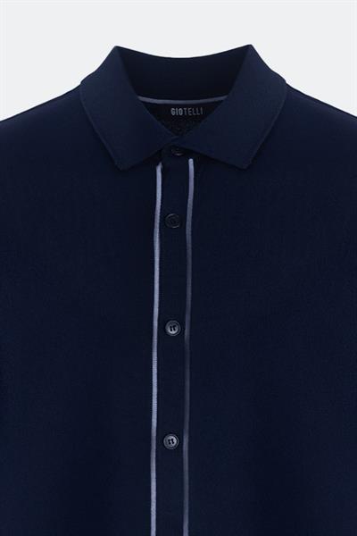 KISA KOLLU TRİKO ERKEK GÖMLEK Lacivert