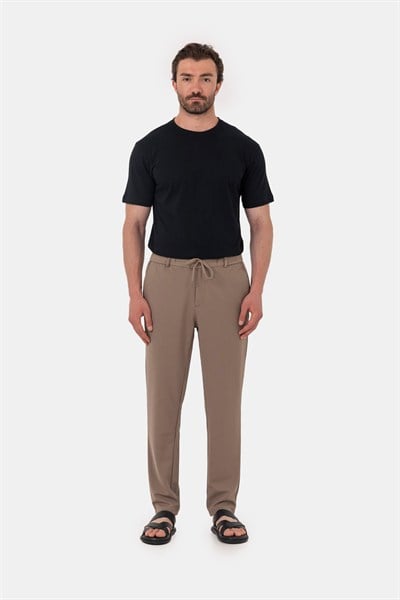 Koyu Antrasit %100 Pamuk Bisiklet Yaka Düz Renk Basic T-Shirt