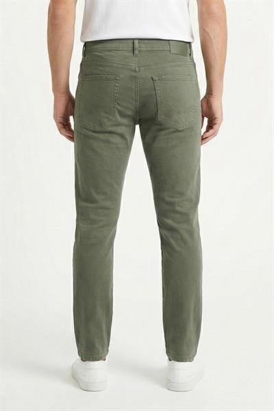 Giotelli Haki Slim Fit 5 Cepli Denim Pantolon