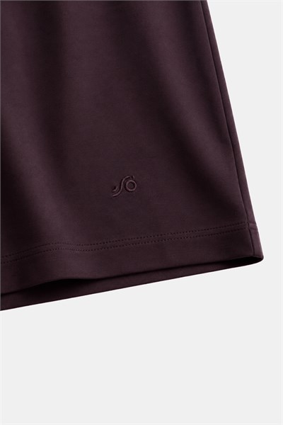 Koyu Kahve %100 Pamuk Regular Fit Bisiklet Yaka Basic T-shirt
