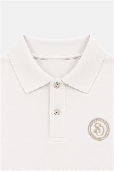 Krem POLO YAKA TİŞÖRT