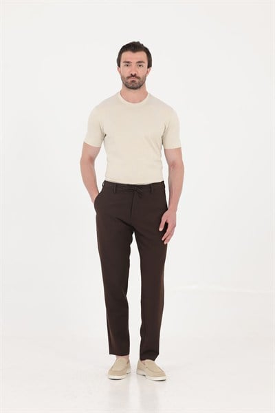 Kum Beji %100 Pamuk Regular Fit Bisiklet Yaka Basic T-shirt