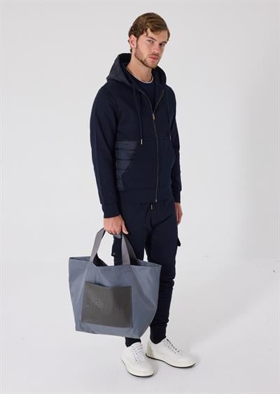 Giotelli Erkek Lacivert Standart Fit Pamuklu Kapüşonlu Eşofman Takımı