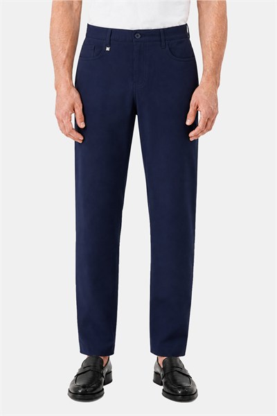 Lacivert Regular Fit Esnek Dokuma Erkek Pantolon