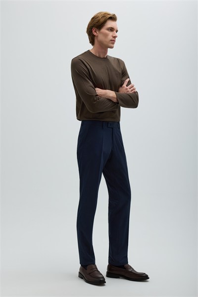Lacivert Denim Regular Fit Erkek Pantolon