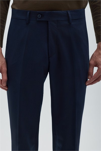 Lacivert Denim Regular Fit Erkek Pantolon