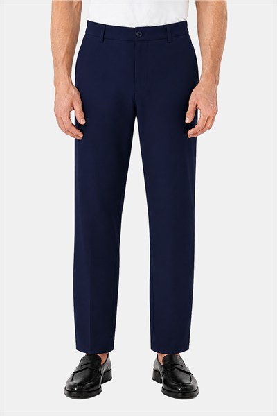 Siyah Slim Fit Standart Kesim Klasik Kumaş Pantolon