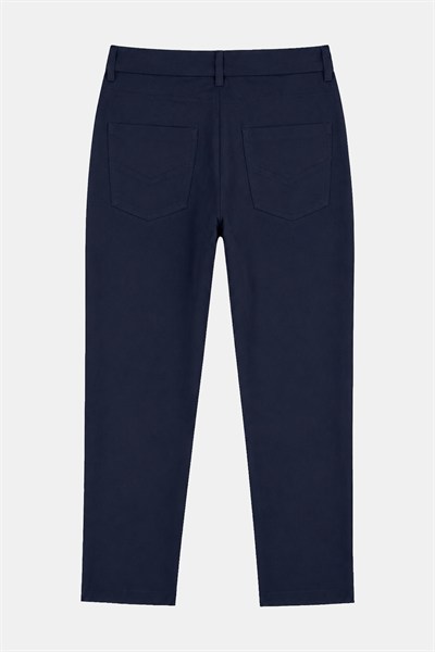 Lacivert Regular Fit Esnek Dokuma Erkek Pantolon