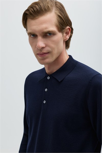 Lacivert POLO YAKA T-SHIRT