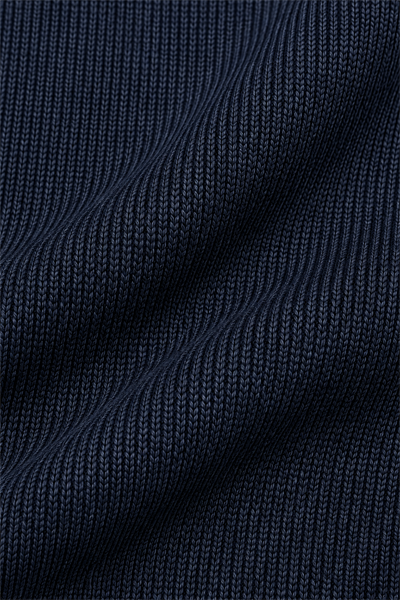 Lacivert Slim Fit Fermuarlı Yarım Balıkçı Yaka Triko Kazak