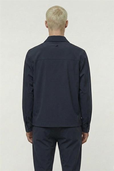 Lacivert Oversize Fit Gömlek Yaka Spor Takım Elbise