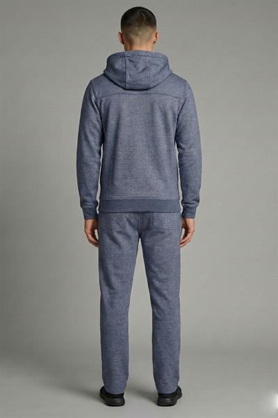 Giotelli Erkek Lacivert Standart Fit Pamuklu Kapüşonlu Eşofman Takımı