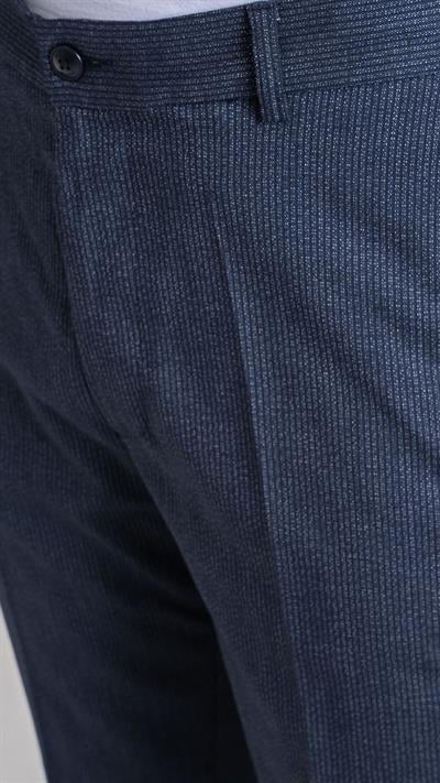 Giotelli Lacivert Standart Fit Dokuma Kumaş Pantolon