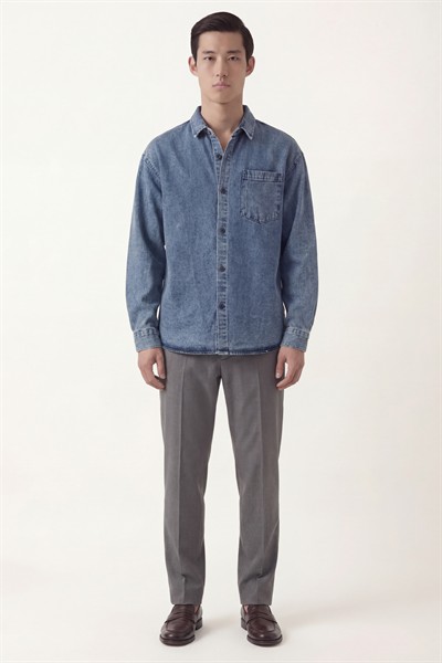 Mavi Regular Fit Pamuk Denim Ceket Gömlek