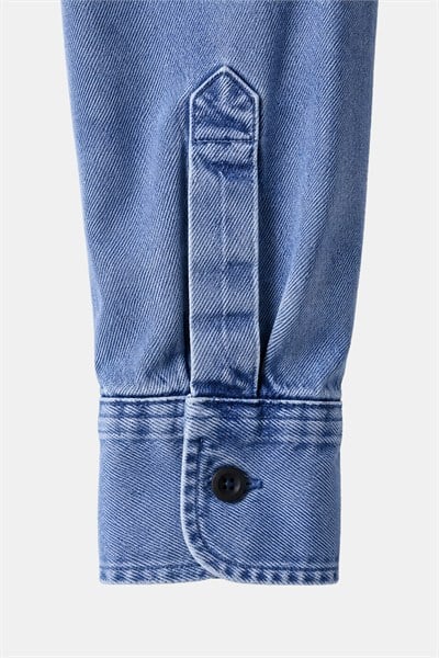 Mavi Regular Fit Pamuk Cepli Uzun Kollu Denim Ceket Gömlek
