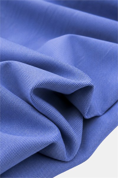 Mavi Slim Fit Pamuklu Düğmeli Yaka Uzun Kollu Gömlek