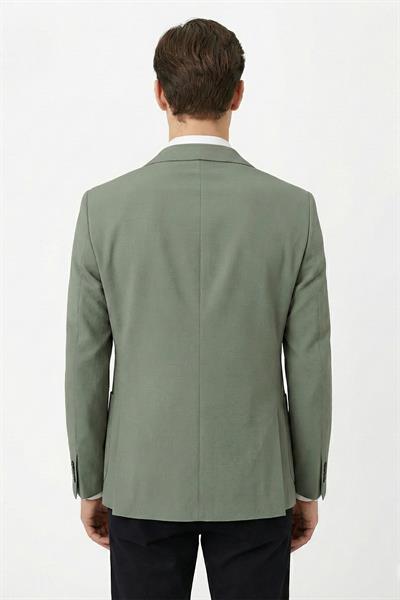 Yeşil Mono Yaka Blazer Erkek Ceket – 6 Drop
