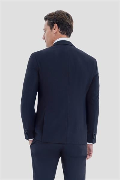 Erkek Siyah Dar Kesim Slim Fit Viskon Mono Yaka Normal Bel Tam Astarlı 6 Drop Takım Elbise