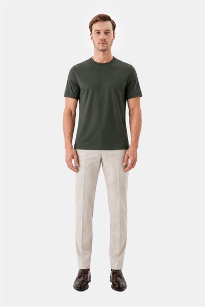 Nefti %100 Pamuk Regular Fit Bisiklet Yaka Basic T-shirt