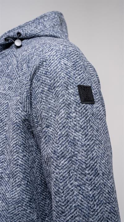 Örgü Mont Açık Lacivert