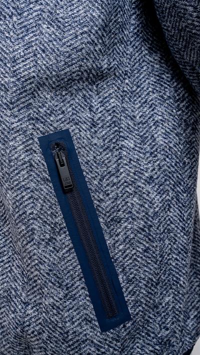 Örgü Mont Açık Lacivert