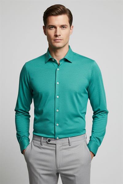 ÖRME ERKEK GÖMLEK Yeşil