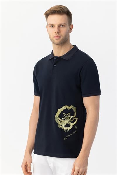 Polo Yaka Erkek T-Shirt Lacivert