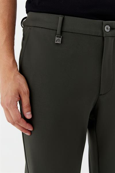 Erkek Petrol Normal Kesim Regular Fit Dokuma Yan Cep Normal Bel Pantolon