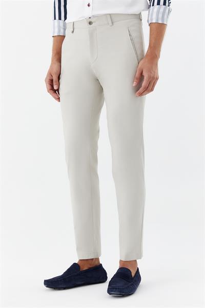 Erkek Taş Normal Kesim Regular Fit Dokuma Yan Cep Normal Bel Klasik Pantolon