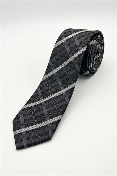 Siyah %100 Mikrofiber Erkek Kravat