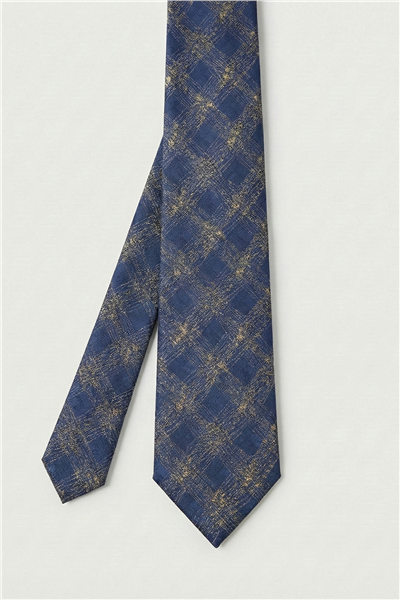 Sabri Özel Lacivert %100 Mikrofiber Erkek Kravat