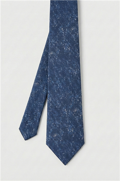Sabri Özel Mavi %100 Mikrofiber Erkek Kravat