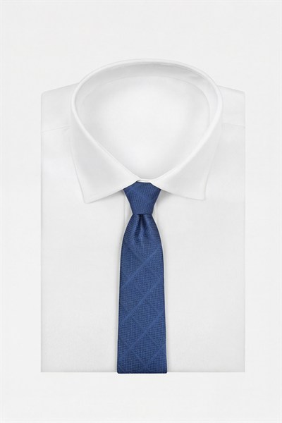 SABRİ ÖZEL MICROFIBER KRAVAT İndigo