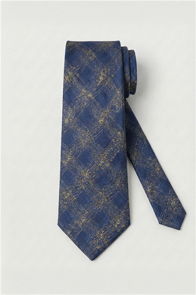 Sabri Özel Lacivert %100 Mikrofiber Erkek Kravat