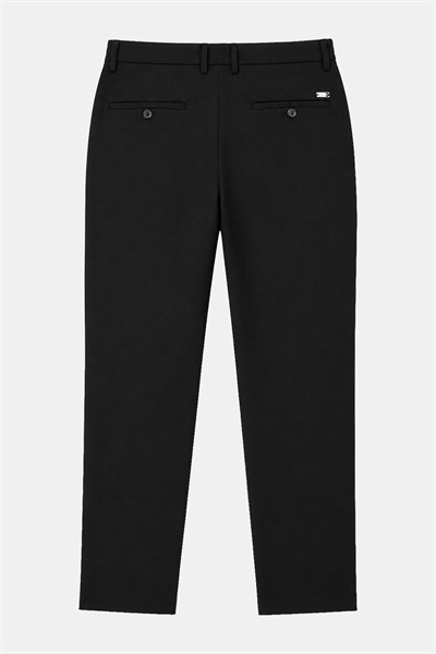 Siyah Slim Fit Standart Kesim Klasik Kumaş Pantolon