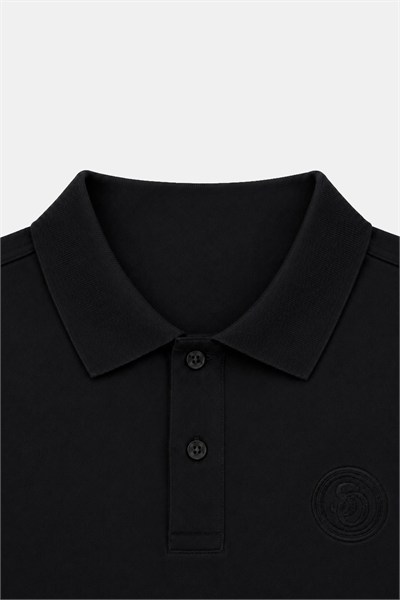Siyah POLO YAKA SWEAT