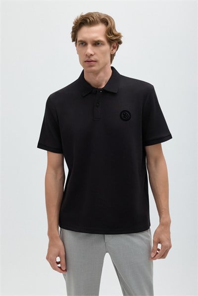 Siyah POLO YAKA TİŞÖRT