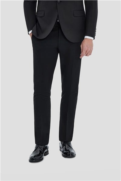 Erkek Siyah Regular Fit Şal Yaka 6 Drop Smokin Takım Elbise