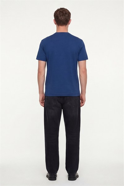 Erkek Parlement Normal Kesim Regular Fit %100 Pamuk Dokuma Bisiklet Yaka Basic T-Shirt