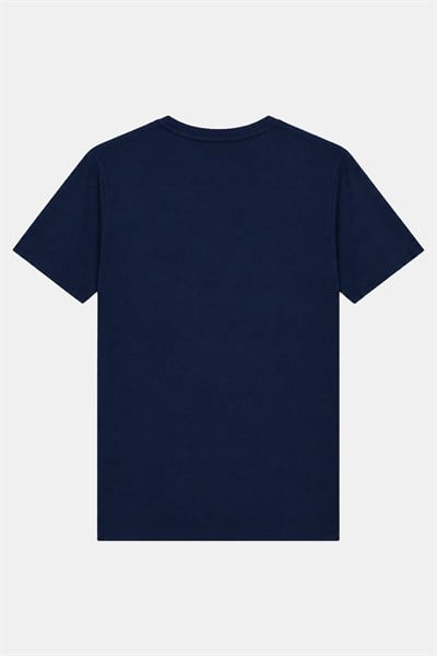 T-Shirt V Yaka Lacivert