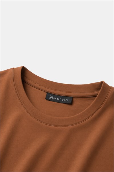Tarçın %100 Pamuk Regular Fit Bisiklet Yaka Basic T-shirt