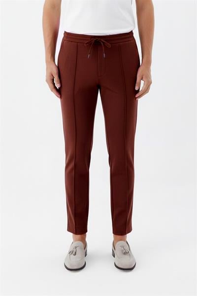 Giotelli Erkek Tarçın Dar Kesim Slim Fit Yan Cep Bel Lastikli Jogger Pantolon