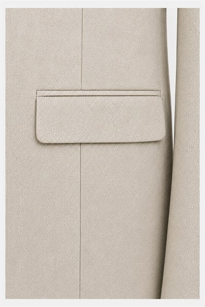 Taş Slim Fit Normal Bel 6 Drop Mono Yaka Takım Elbise