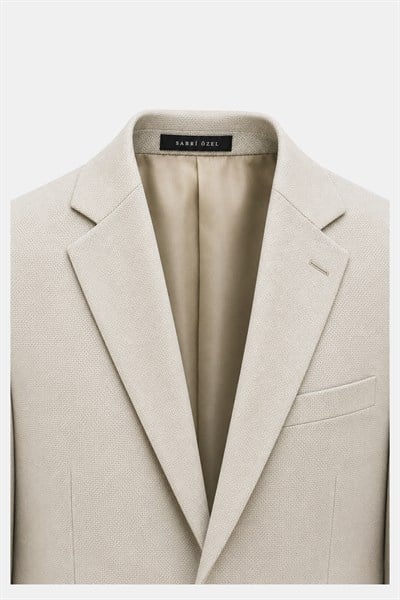 Taş Slim Fit Normal Bel 6 Drop Mono Yaka Takım Elbise