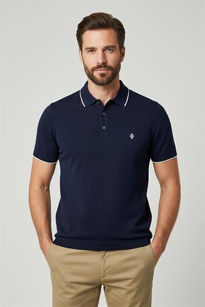 Triko Polo Yaka T-shirt Lacivert