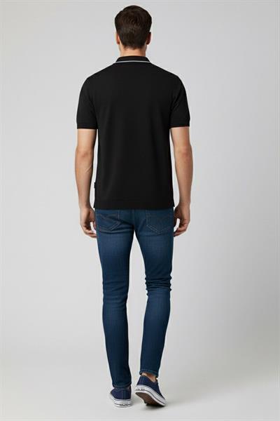 Triko Polo Yaka T-shirt Siyah