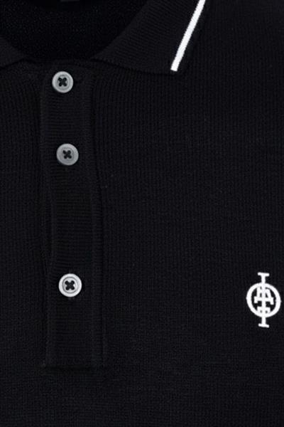 Triko Polo Yaka T-shirt Siyah